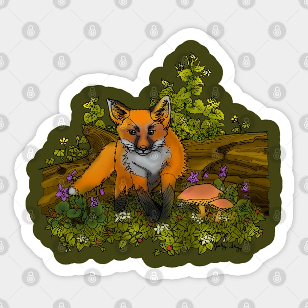 Fox Kit Sticker by ThisIsNotAnImageOfLoss